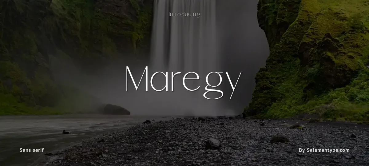 Maregy font preview