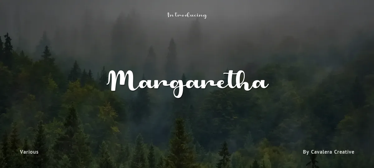 Margaretha font preview