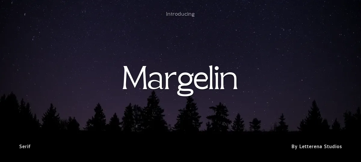 Margelin font preview
