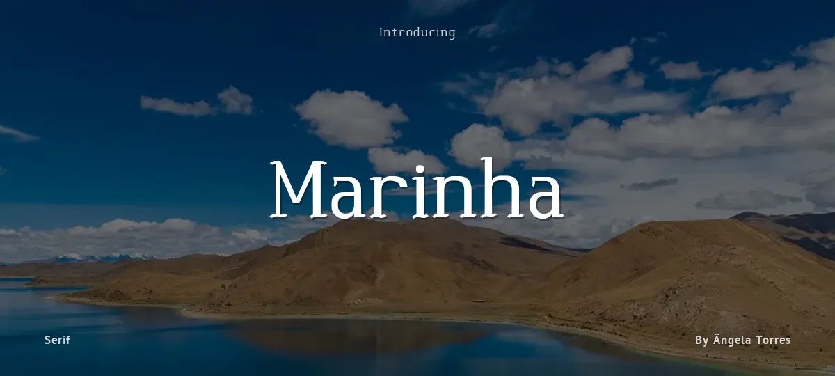 Marinha font preview