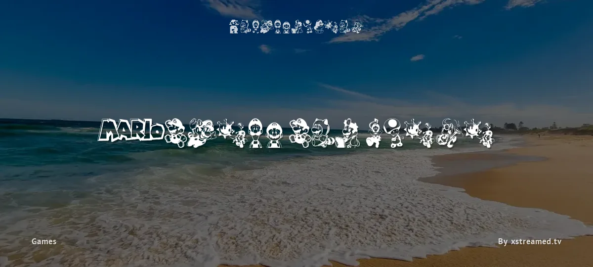Mario and Luigi font preview