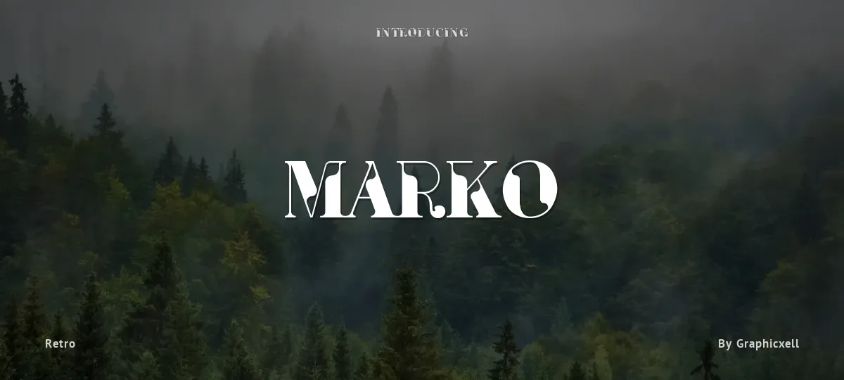 Marko font preview