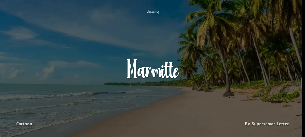 Marmitte font preview