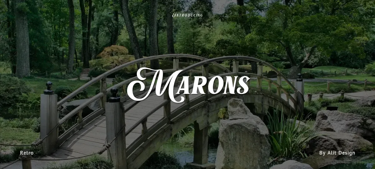 Marons font preview