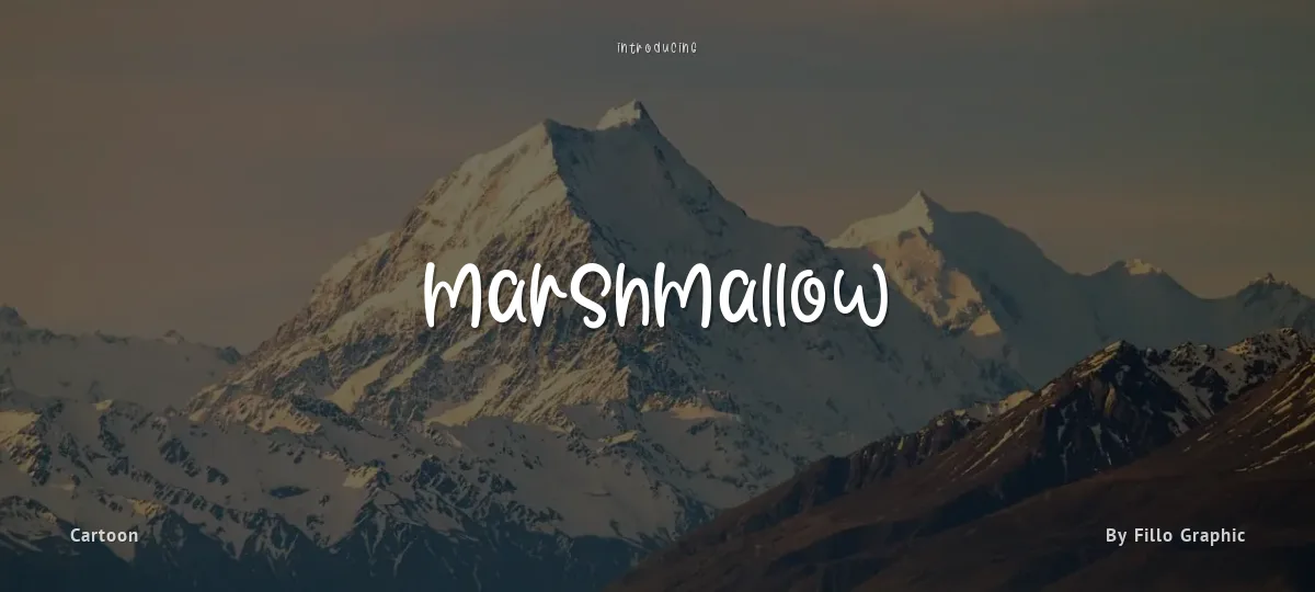 Marshmallow font preview
