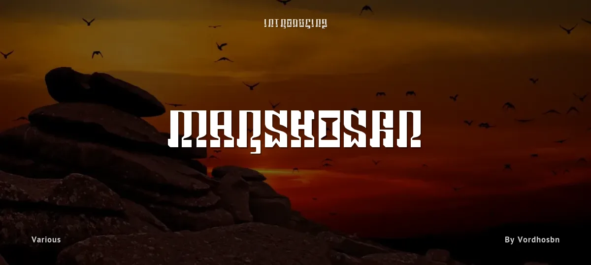 Marshosbn font preview