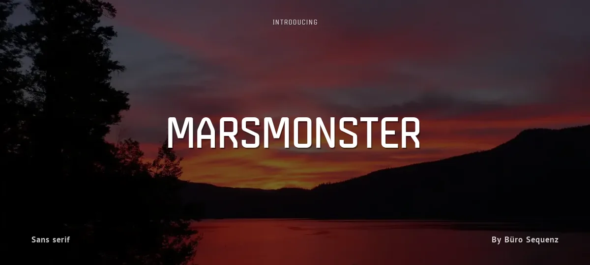 Marsmonster font preview