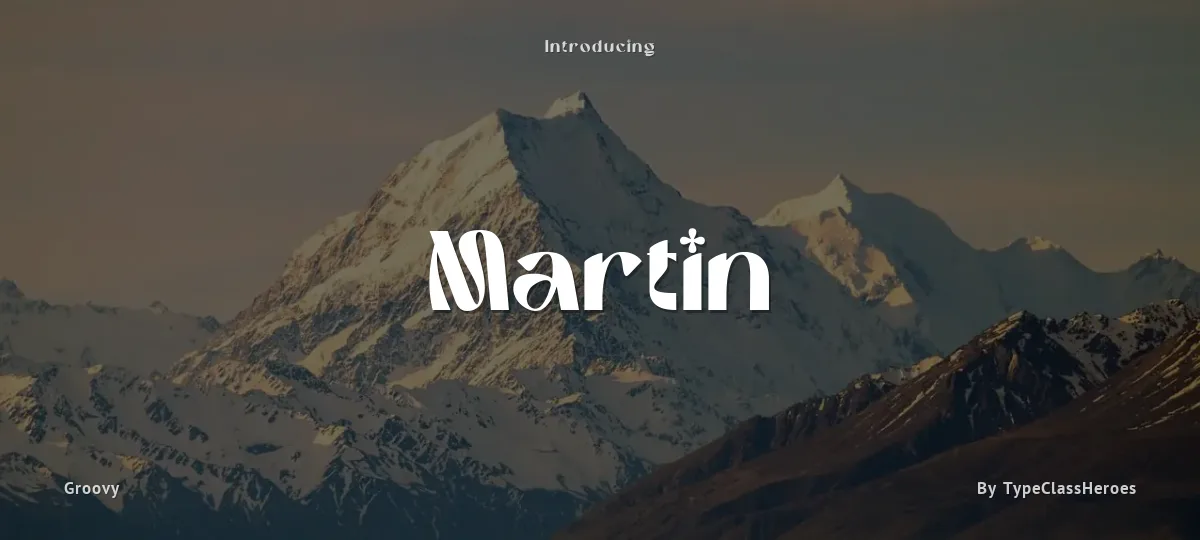 Martin font preview