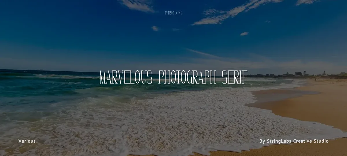 Marvelous Photograph Serif font preview