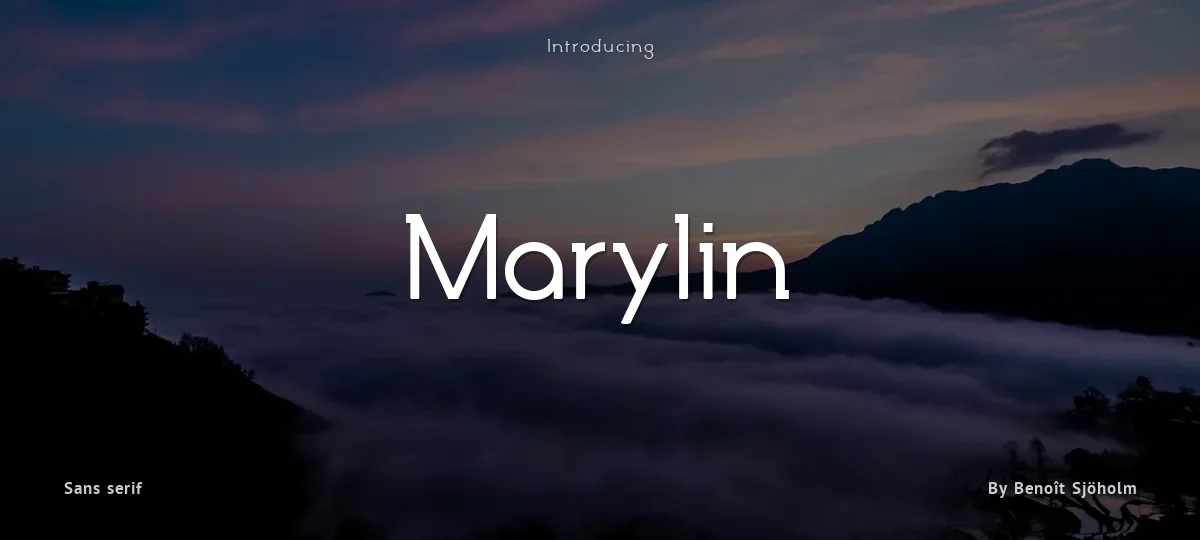Marylin font preview