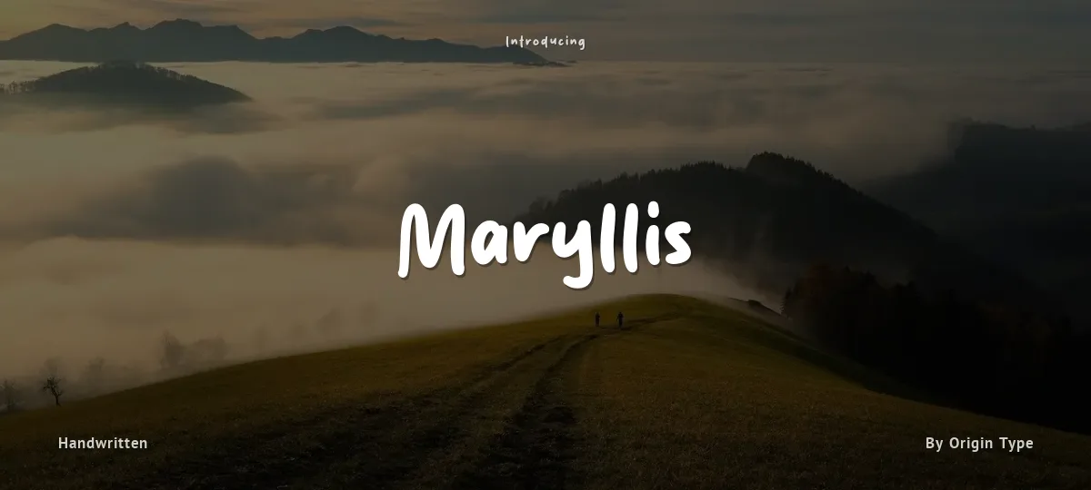 Maryllis font preview