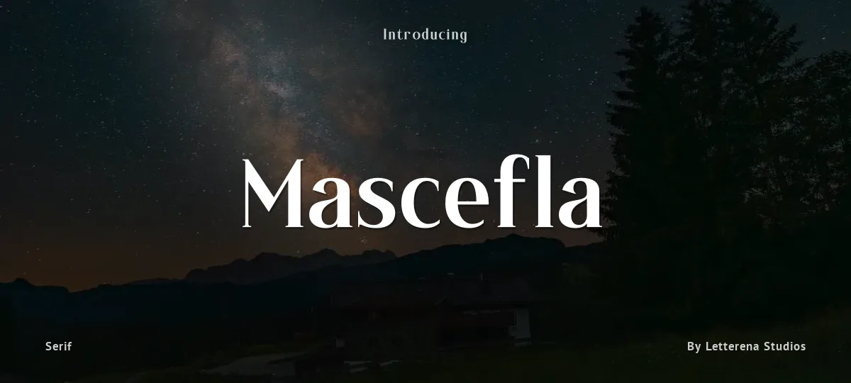 Mascefla font preview