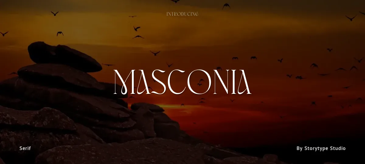 Masconia font preview