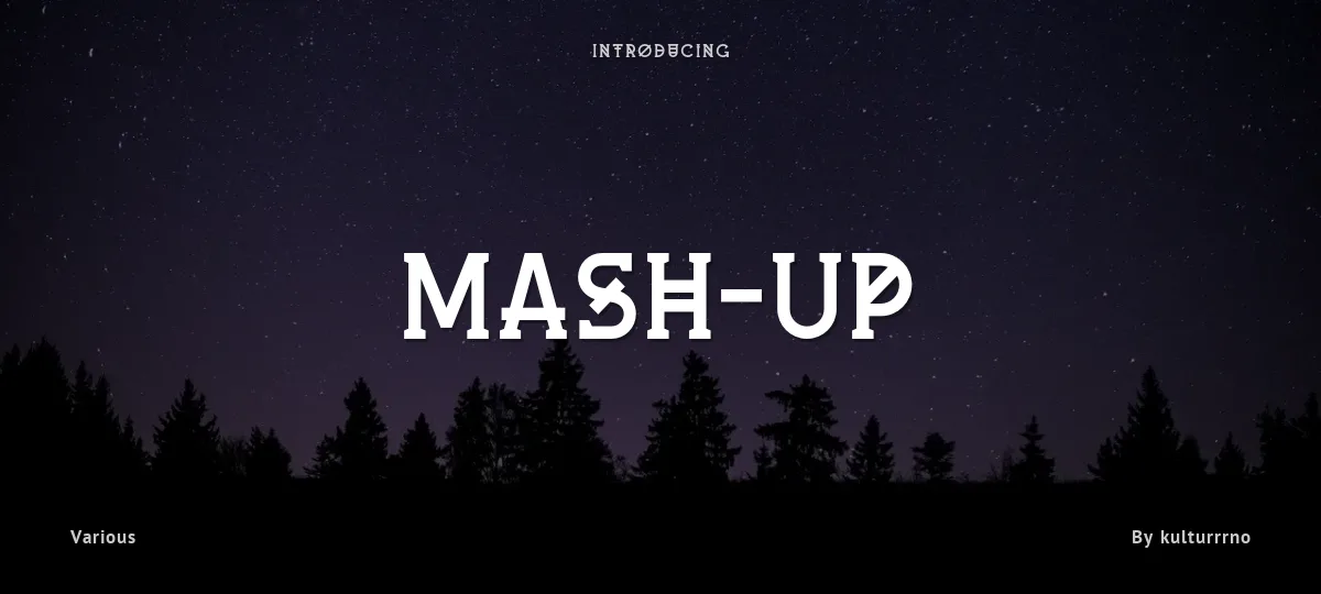 Mash-Up font preview