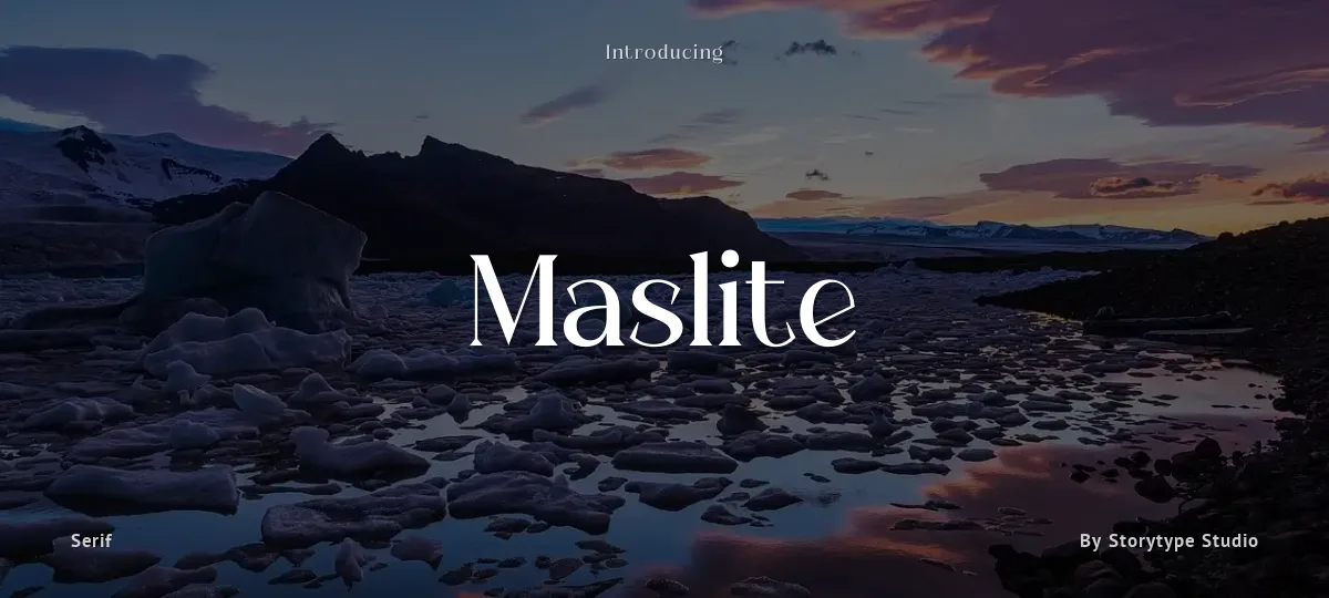 Maslite font preview