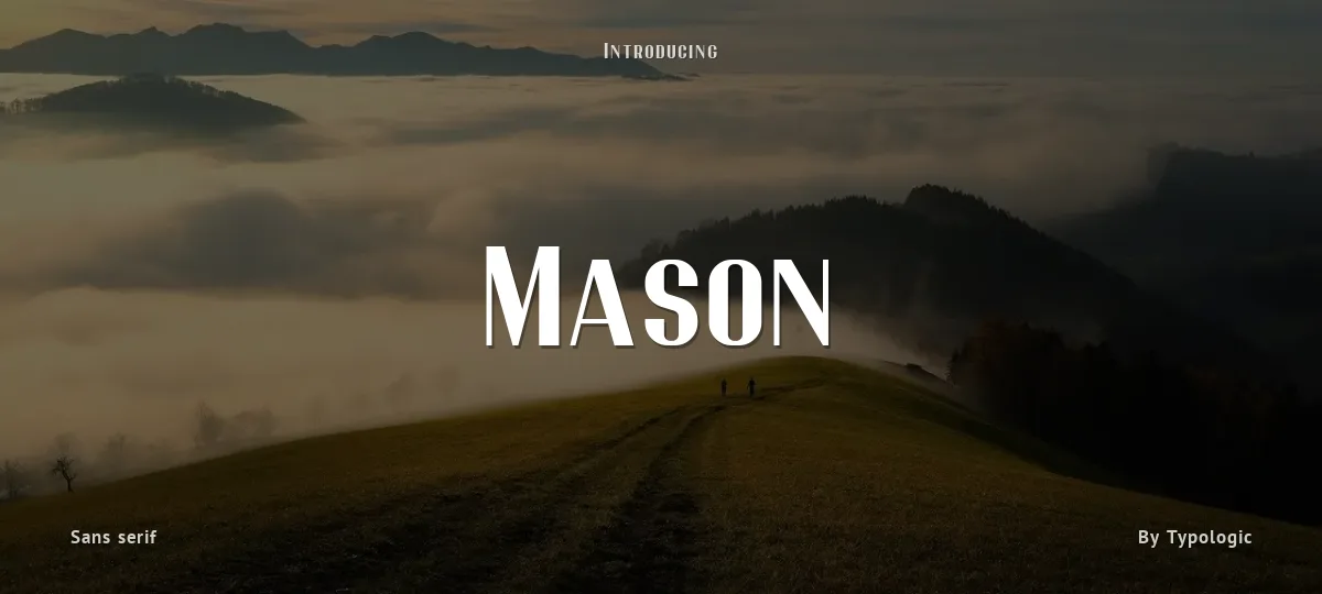 Mason font preview