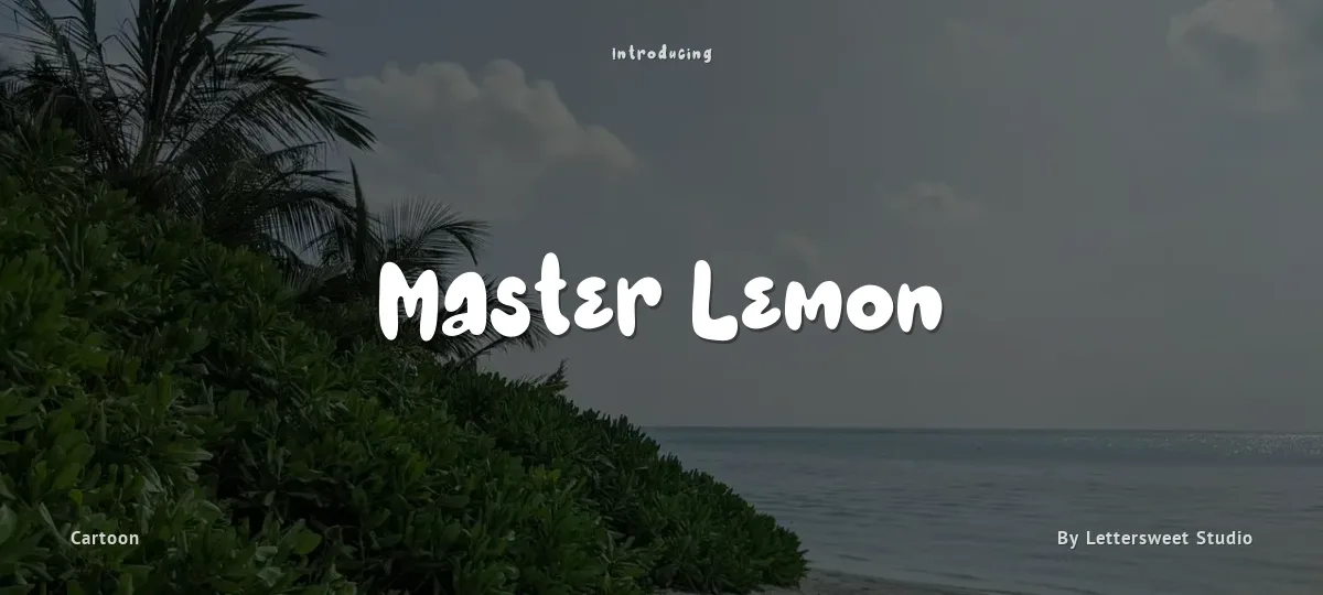 Master Lemon font preview