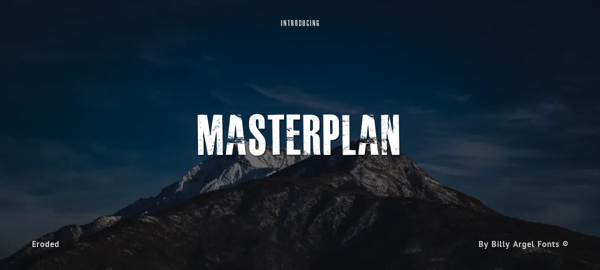 Masterplan font preview