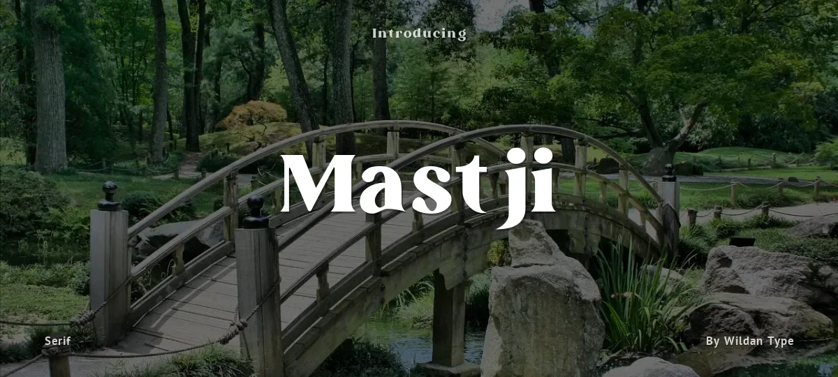Mastji font preview