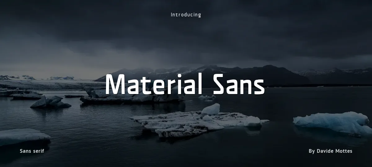 Material Sans font preview
