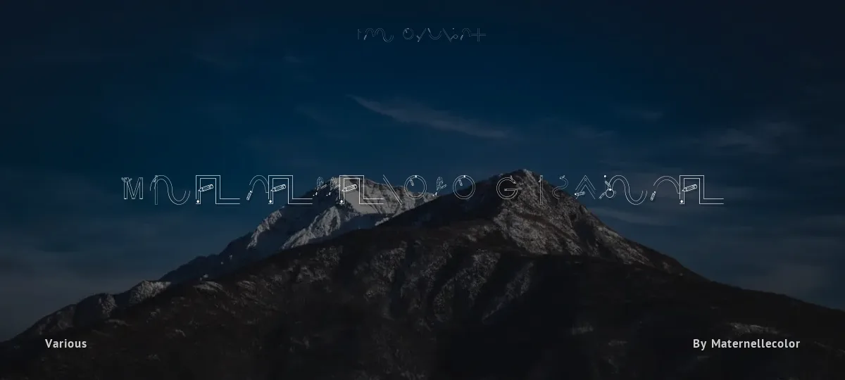Maternellecolor Graphisme font preview