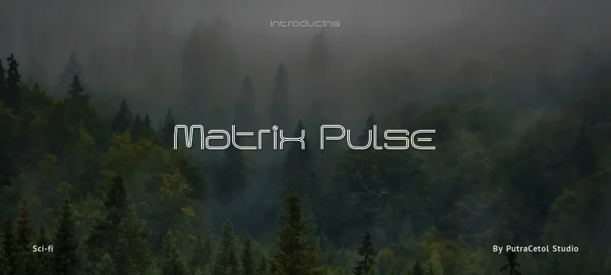 Matrix Pulse font preview