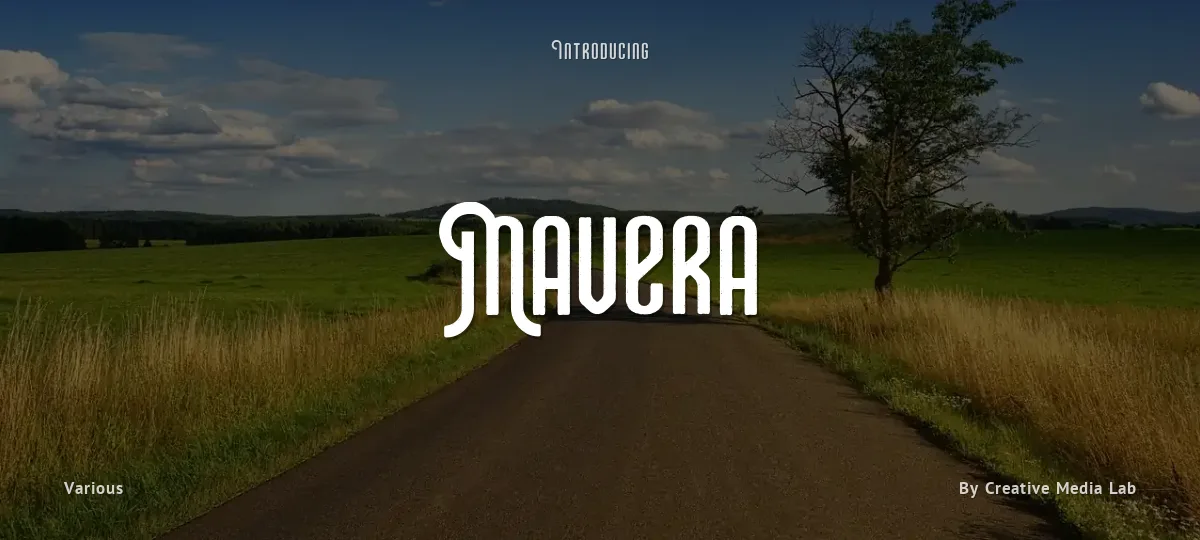 Mavera font preview