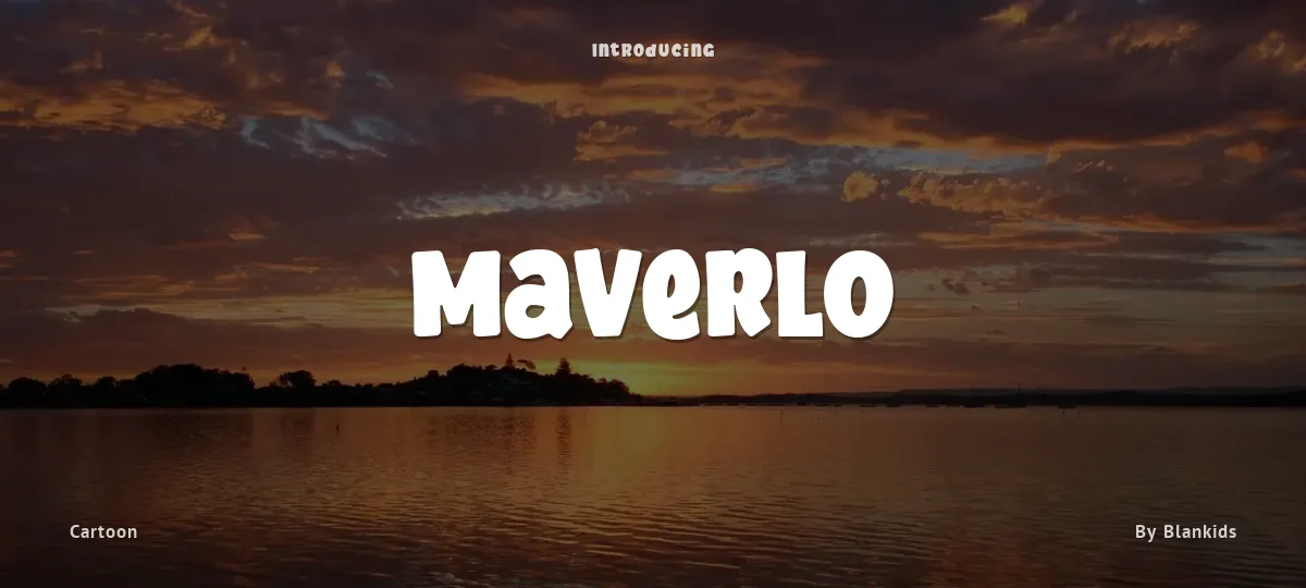 Maverlo font preview