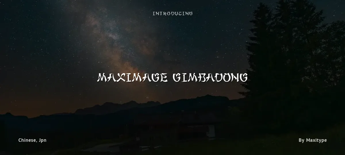 Maximage Gimbadong font preview