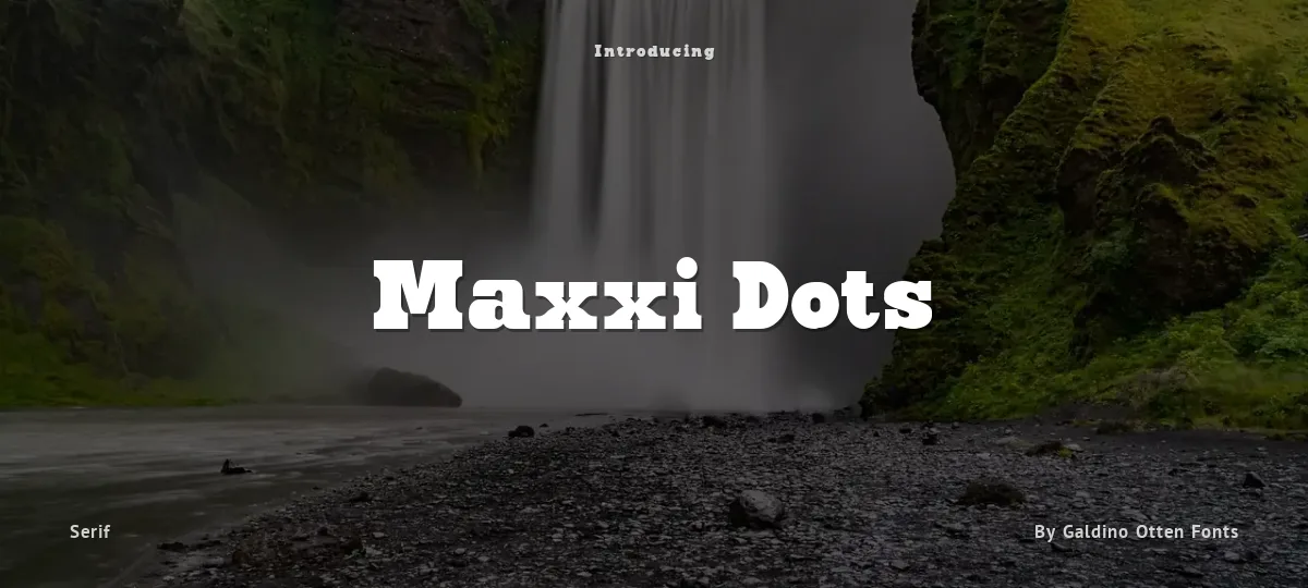 Maxxi Dots font preview