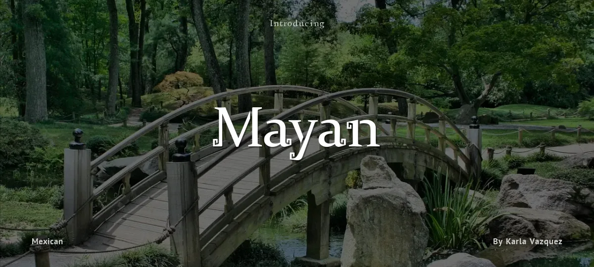 Mayan font preview