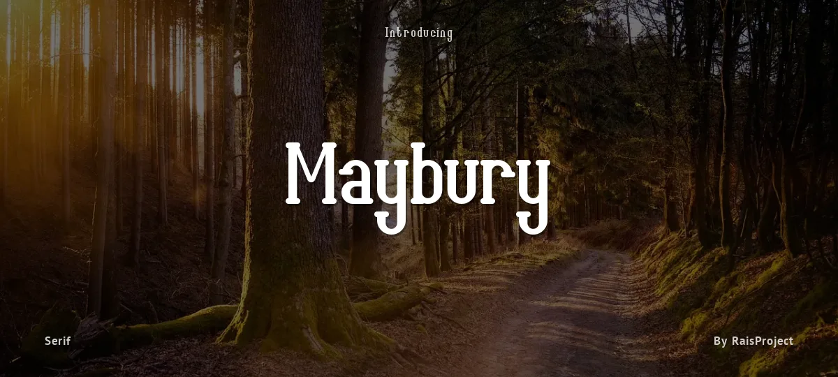 Maybury font preview