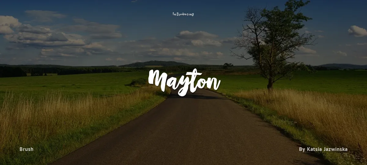 Mayton font preview