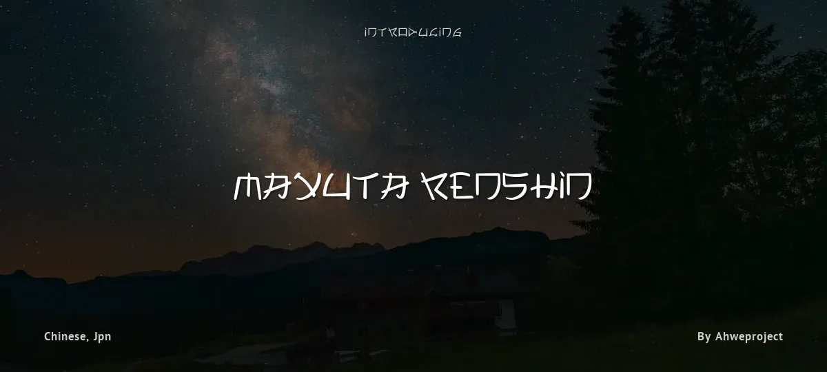 Mayuta Renshin font preview