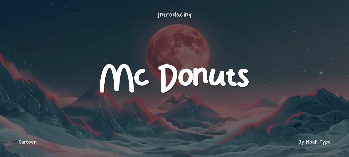 Mc Donuts font preview