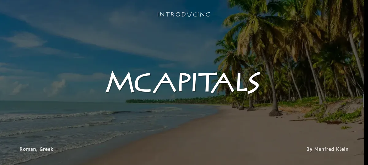 MCapitals font preview