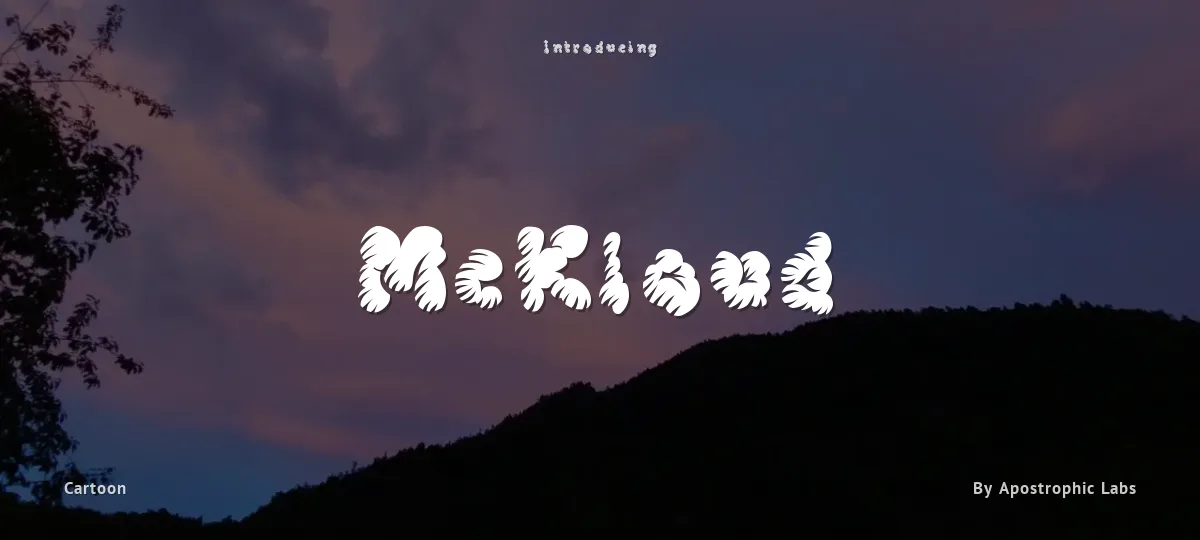 McKloud font preview