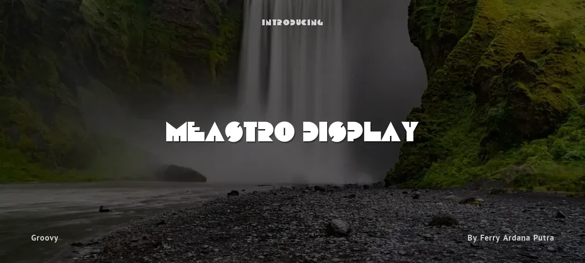 Meastro Display font preview