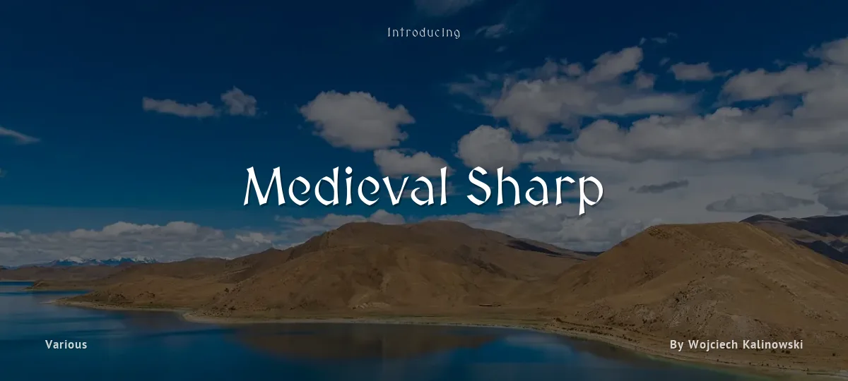 Medieval Sharp font preview