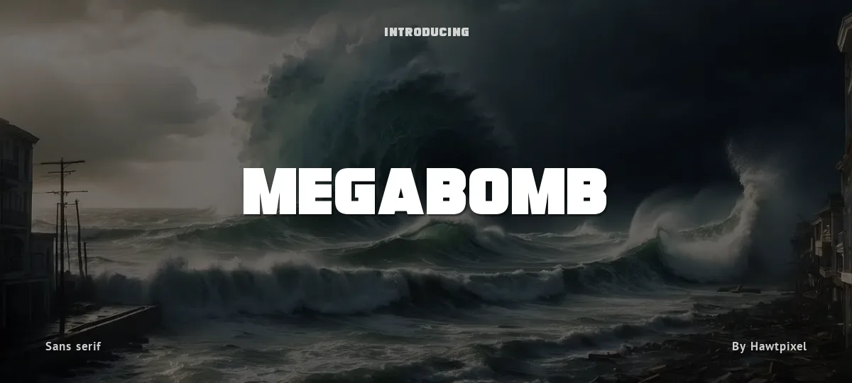 Megabomb font preview