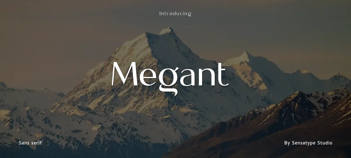 Meganté font preview