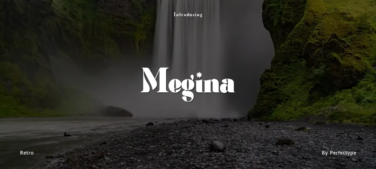 Megina font preview