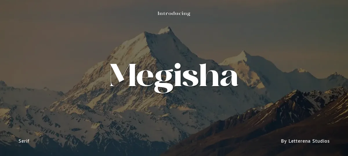 Megisha font preview