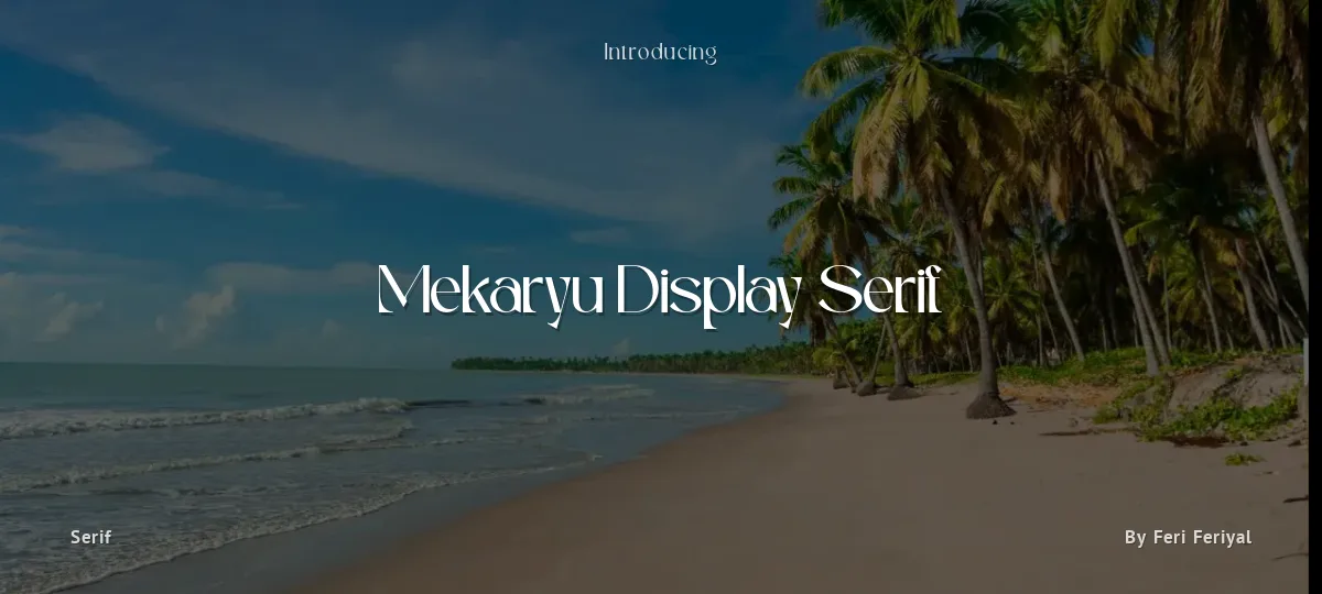 Mekaryu Display Serif font preview
