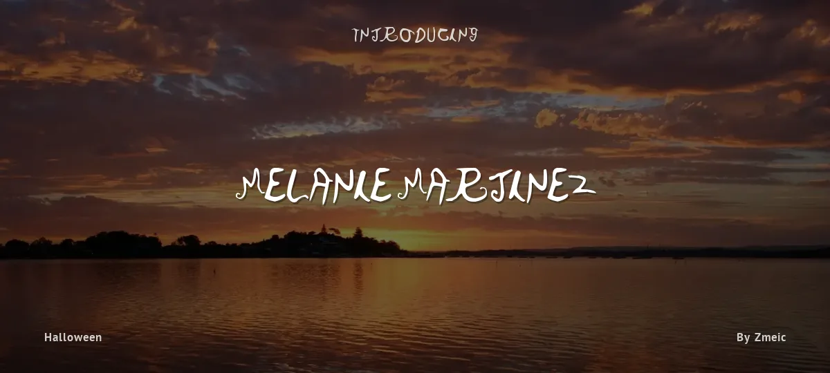Melanie Martinez font preview