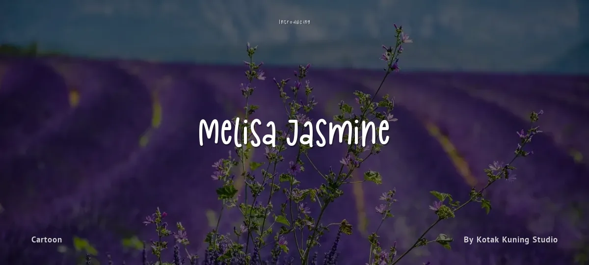 Melisa Jasmine font preview