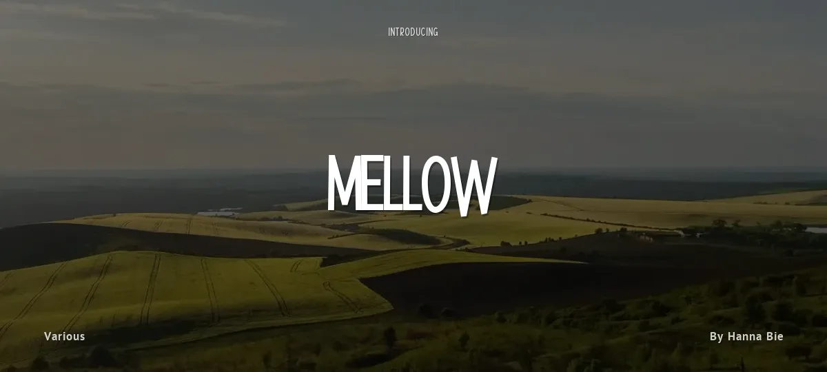Mellow font preview