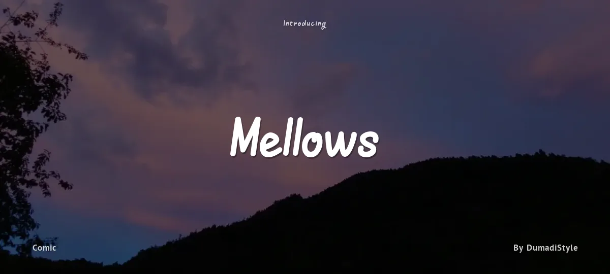 Mellows font preview