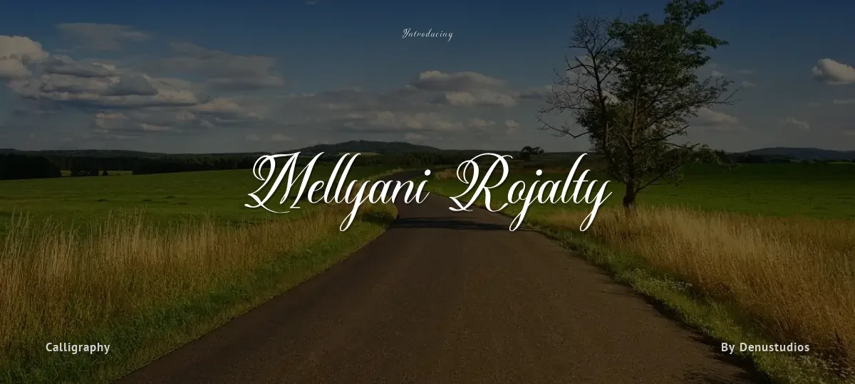 Mellyani Rojalty font preview
