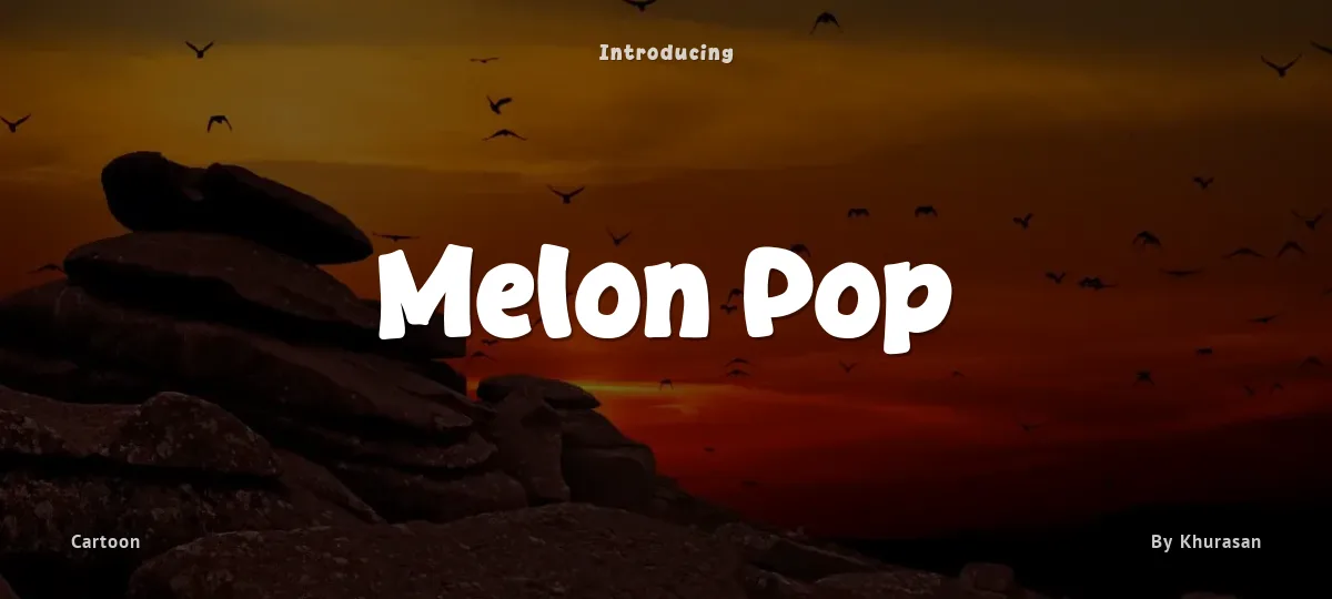 Melon Pop font preview